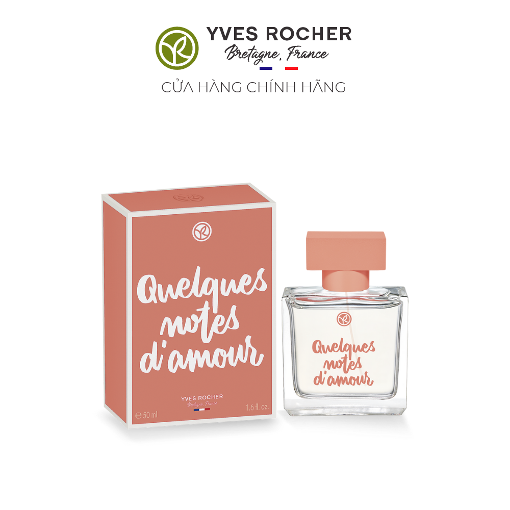 Nước hoa yves rocher quelques notes d'amour l'eau de parfum 50ml