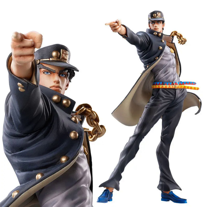 17Cm Anime Jojo Của Kỳ Lạ Phiêu Lưu Hình Kujo Jotaro Sao Bạch Kim PVC Hành Động Hình Đóng Hộp Trẻ Em Sưu Tập Mô Hình Quà Tặng Búp Bê