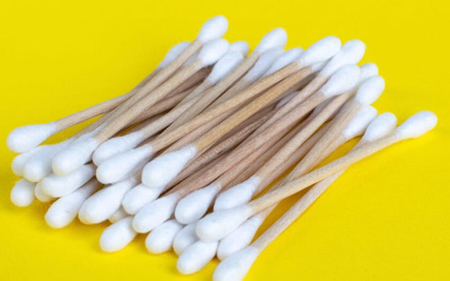 Set 2 túi Tăm Bông Ngoáy Tai (Túi 100 Que Thân Gỗ)