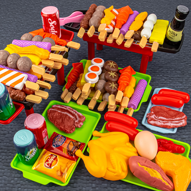 Đồ chơi nấu ăn mô phỏng đồ dùng nhà bếp nướng BBQ cho bé Bộ đồ chơi mô phỏng nướng BBQ cho trẻ