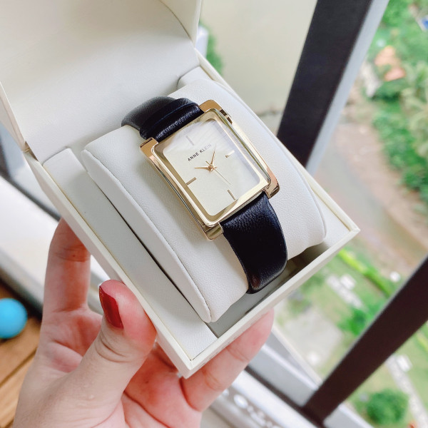 Order Đồng hồ nữ Anne Klein Women s Leather Strap Watch AK 2706CHBK