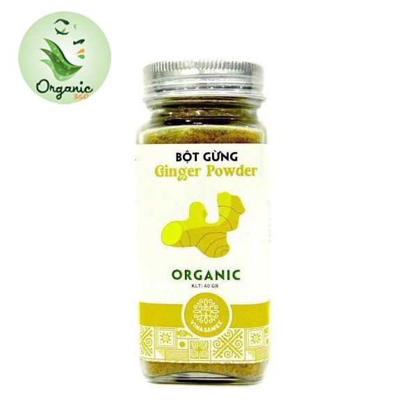 Bột gừng hữu cơ Vinasamex 40g - Vinasamex Organic Ginger Powder 40g