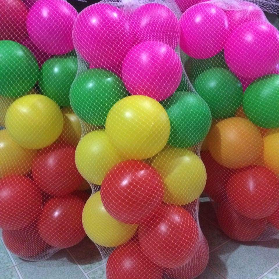 Bóng nhựa cho bé size 8 cm, Combo 50  bóng nhựa cao cấp cho bé được làm từ nhựa nguyên sinh 100%, an toàn cho trẻ nhỏ và mua hàng bên shop sẽ  được kiểm tra hàng,, - shop mẹ bi