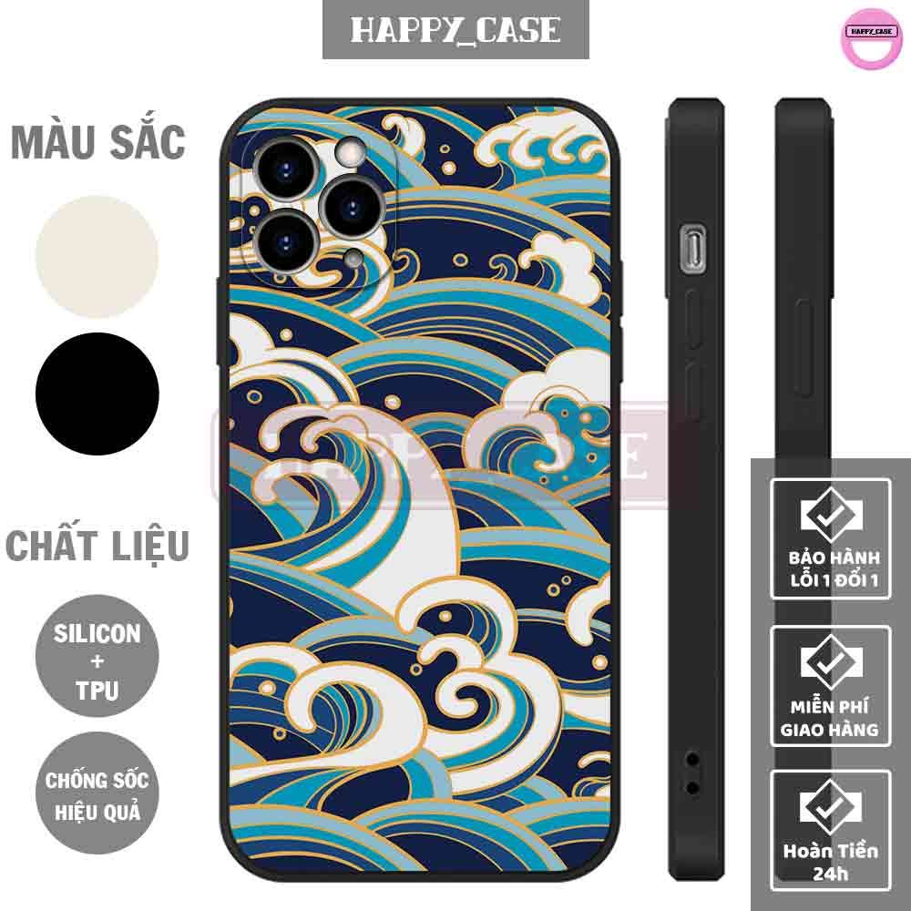 Ốp iphone nb192 hình sóng nhật chống sốc iphone happy case