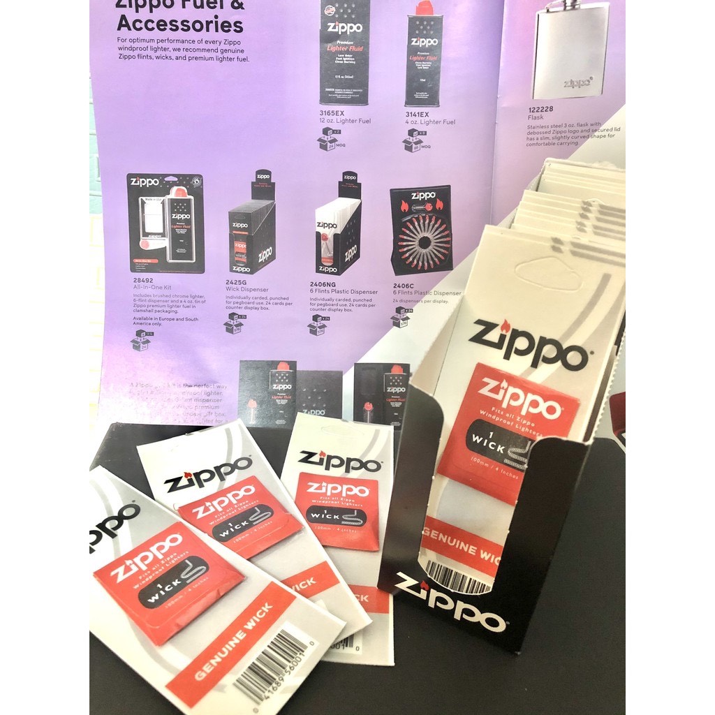 Vỉ tim, bấc Zippo chính hãng