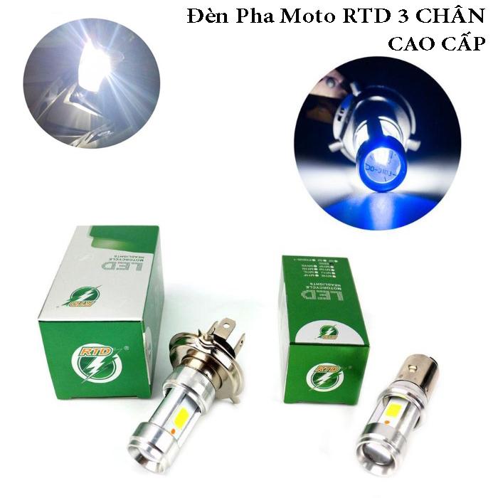 Den Led Xe Máy, Choi den led, Đèn pha led 3 chân h4 , Giúp cải thiện tầm nhìn trên môtô, Cường độ ánh sáng mạnh, Bảo Hành Uy Tín