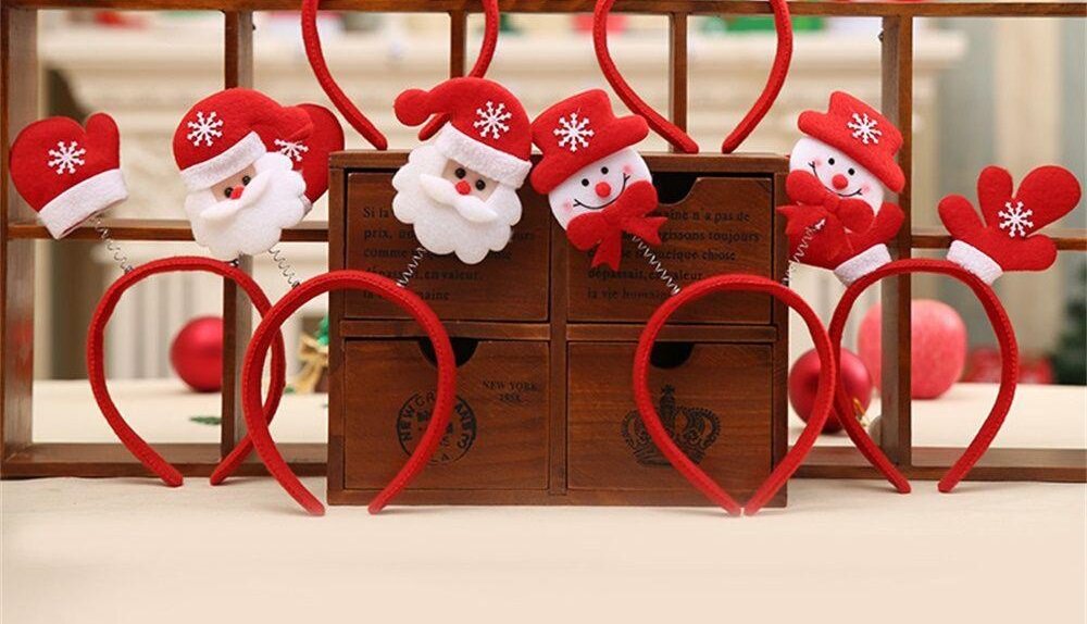 Nơ cài Noel, bờm Giáng Sinh cho bé, bạn gái cài tóc - Nơ cài Noel mẫu đẹp mới