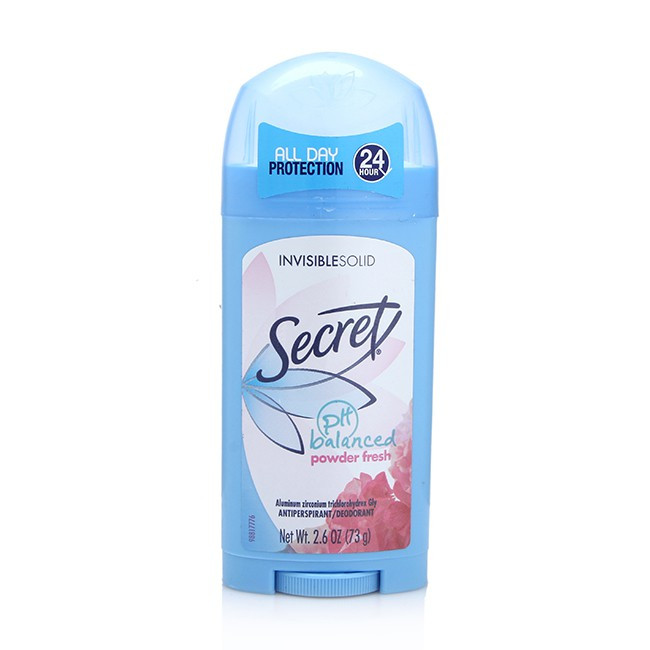 Lăn khử mùi dạng sáp dành cho nữ secret invisible solid 73g