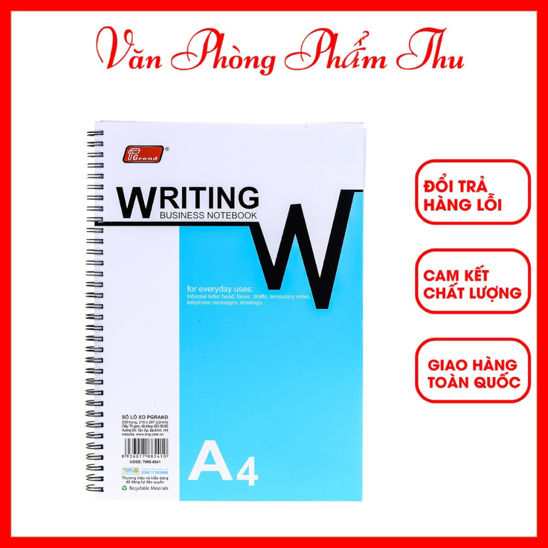 Sổ lò xo a4 grand dày 200 trang