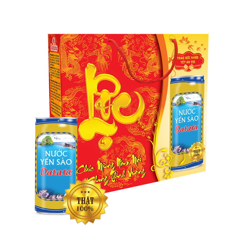 HỘP 5 LON NƯỚC YẾN CAO CẤP DATAFA Lon 190ml Quà tặng xuân - SHOP ANPHUONG