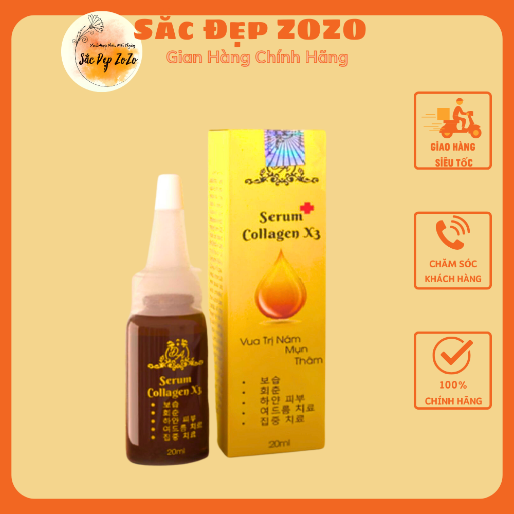 Serum căng bóng collagen x3