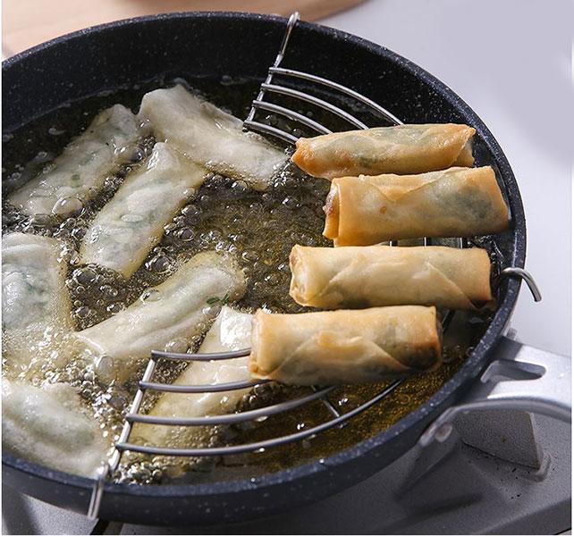 Combo 2 Vỉ Gác Chảo Khô Ráo Dầu Inox ( 3 Kích Thước ) Chống Gỉ Cao Cấp