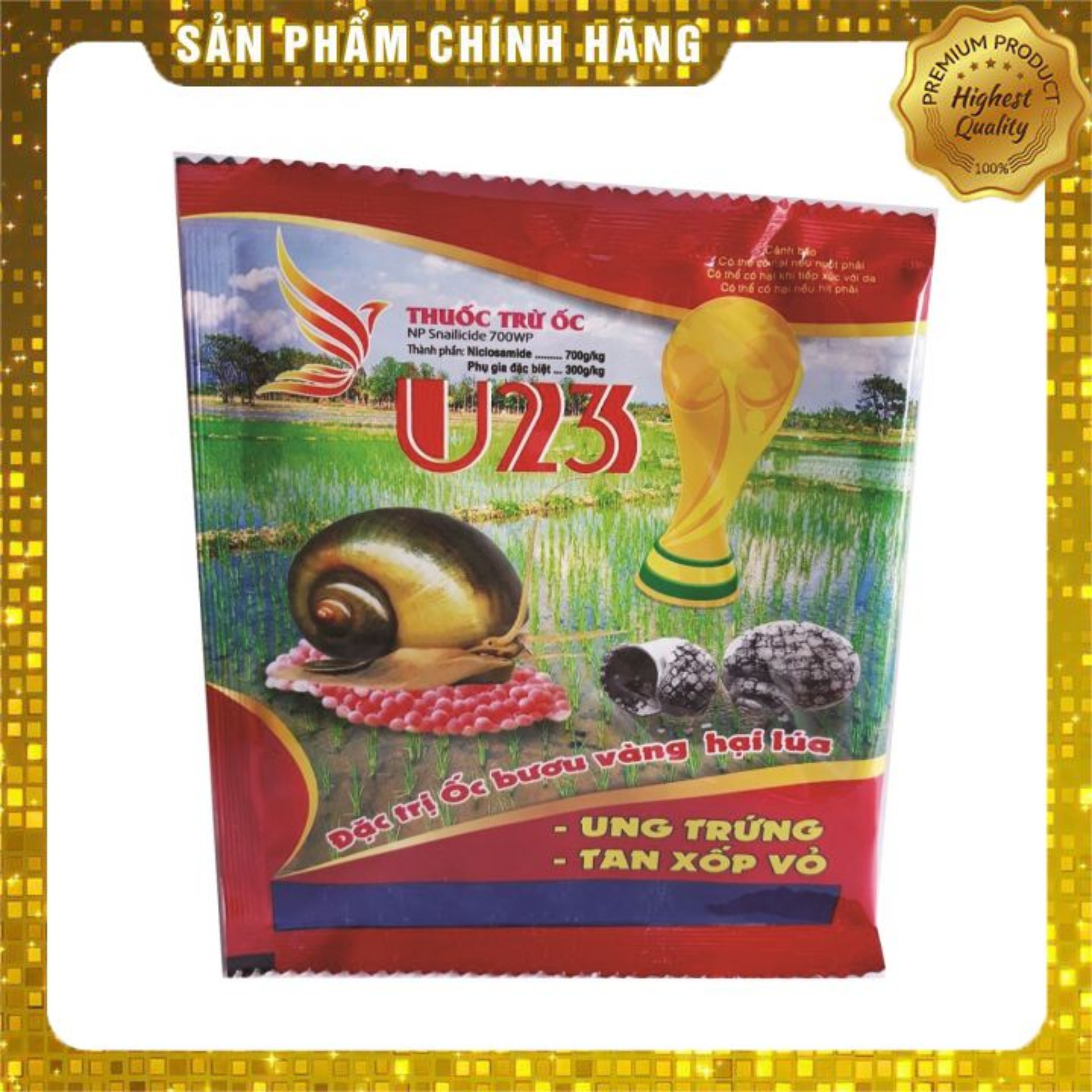 Combo 2 gói thuốc trừ ốc Snailicide 700WP đặc trị Ốc bươu vàng