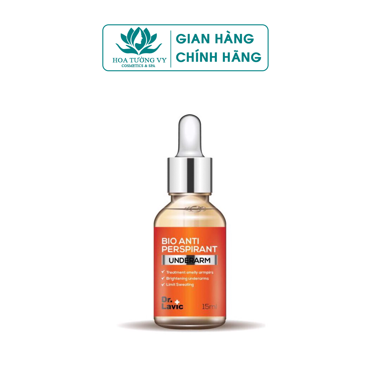 Serum hôi nách Dr.Lavic Bio Anti Perspirant Underarm khử mùi hôi nách hôi chân công nghệ USA 15ml