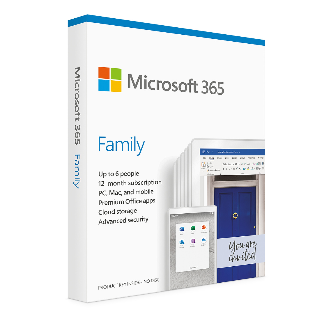 Microsoft 365 Family 01 năm 01 tài khoản 5 thiết bị