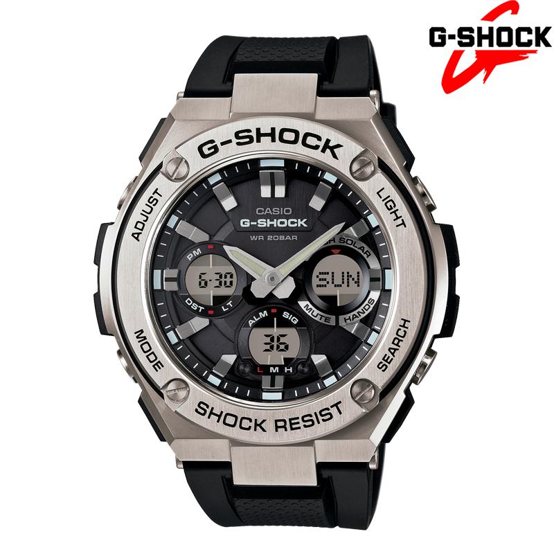 Đồng hồ nam dây cao su G-SHOCK GST-S110-1A Năng Lượng Mặt Trời