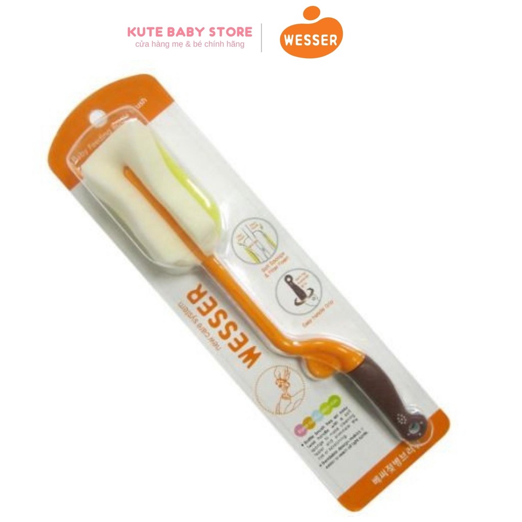 Dụng cụ vệ sinh cọ rửa bình sữa 360 độ Wesser