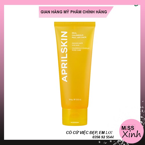 Mặt nạ lột tẩy tế bào chết aprilskin real calendula peel off pack 100g