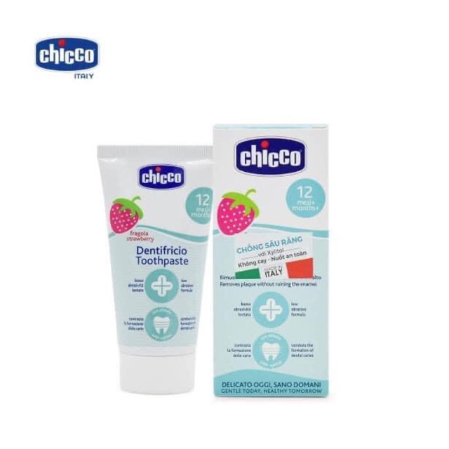 Kem đánh răng hương dâu chicco, cam kết sản phẩm đúng mô tả, chất lượng đảm bảo an toàn đến sức khỏe người sử dụng