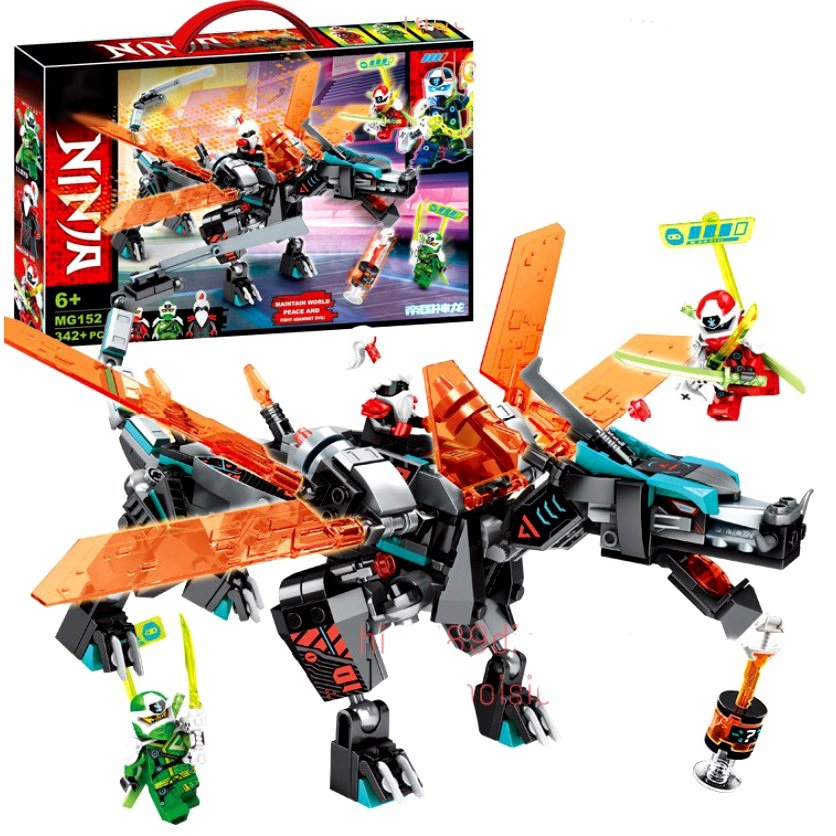 Lắp ráp xếp hình 71713,mg152 : Đế chế rồng Empire Dragon chiến đấu với KAI 342+ mảnh