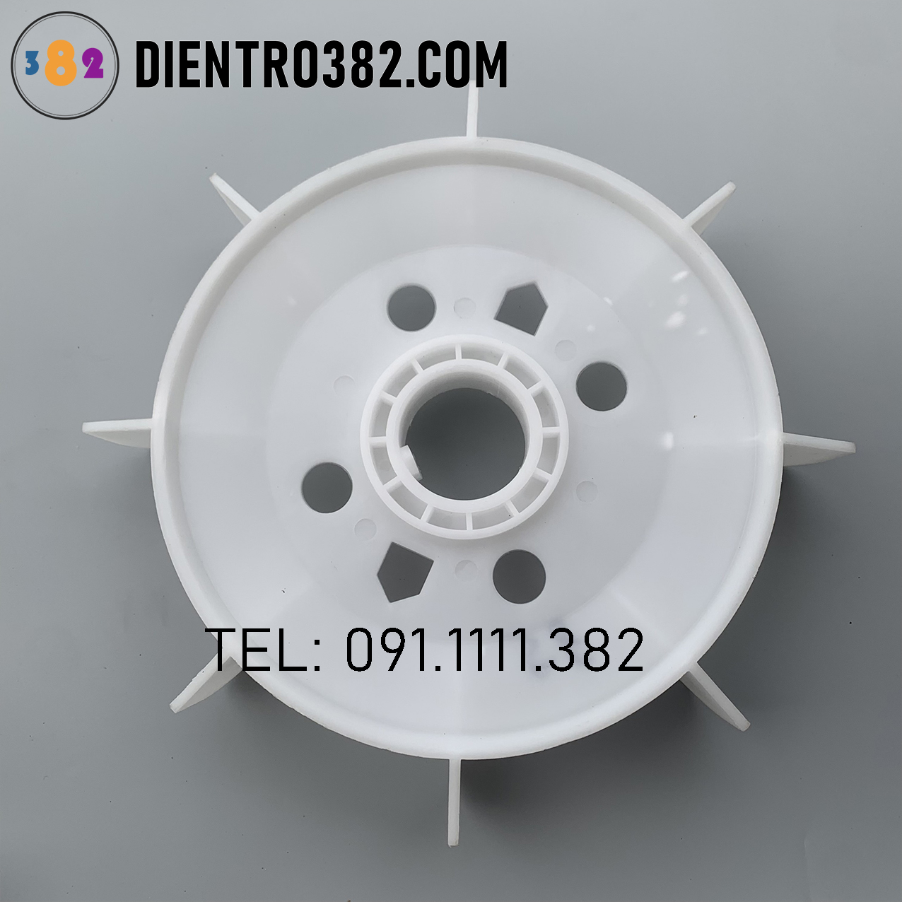 Cánh quạt động cơ lỗ trục 62mm, mã cánh quạt y225-4.6.8p（37-45kw), y225-2p