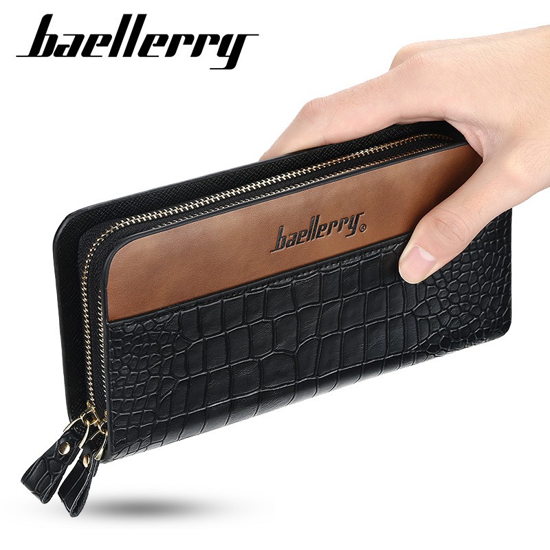 Ví nam da rắn baellerry bs633, ví nam dài thời trang cao cấp, ví nam chính hãng giá rẻ, ví cầm tay nam thời trang chính hãng giá rẻ
