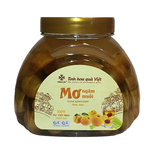 Mơ ngâm muối hồng lam - vị chua ngọt mặn