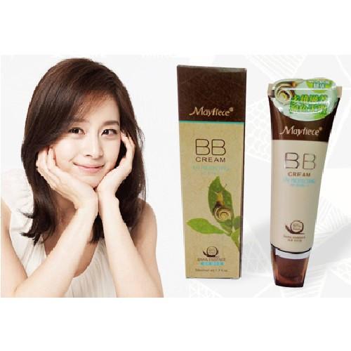 kem nền trắng da BB Cream Water Light Mayfiece Snail tinh chất ốc sên Hàn Quốc 50ml