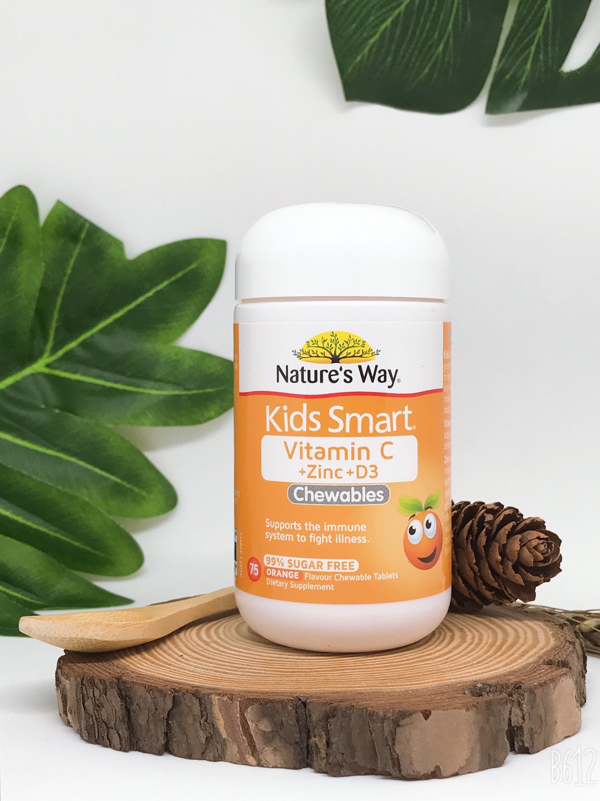 Nature’s way kids smart vitamin c + zinc + d3 chewable tablets - bổ sung vitamin c và kẽm cho bé