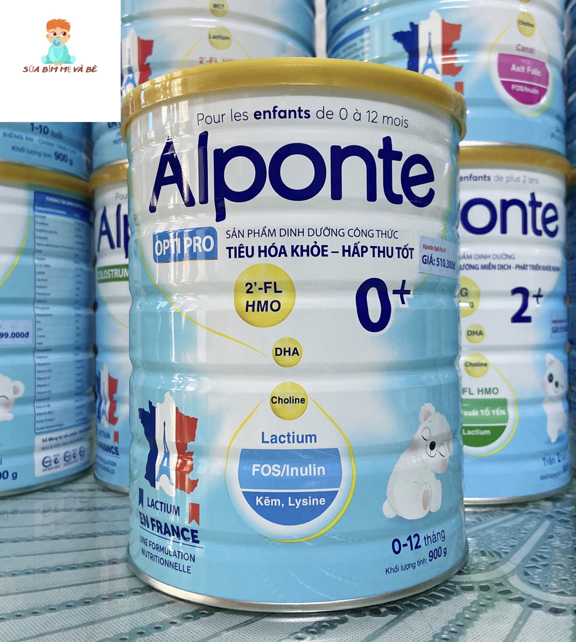 Sữa alponte optipro 0+ 800g /1+ 800g