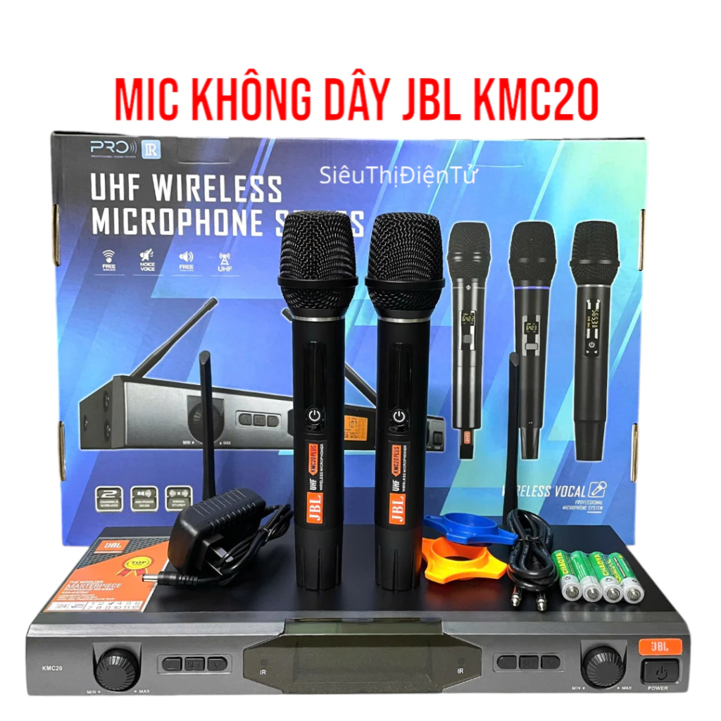Micro JB KMC20 Chất Âm Hay Ghép Amply, Vang Karaoke, Loa Kéo Sáng Tiếng, Hút Mic Và Không Có Tạp Âm.