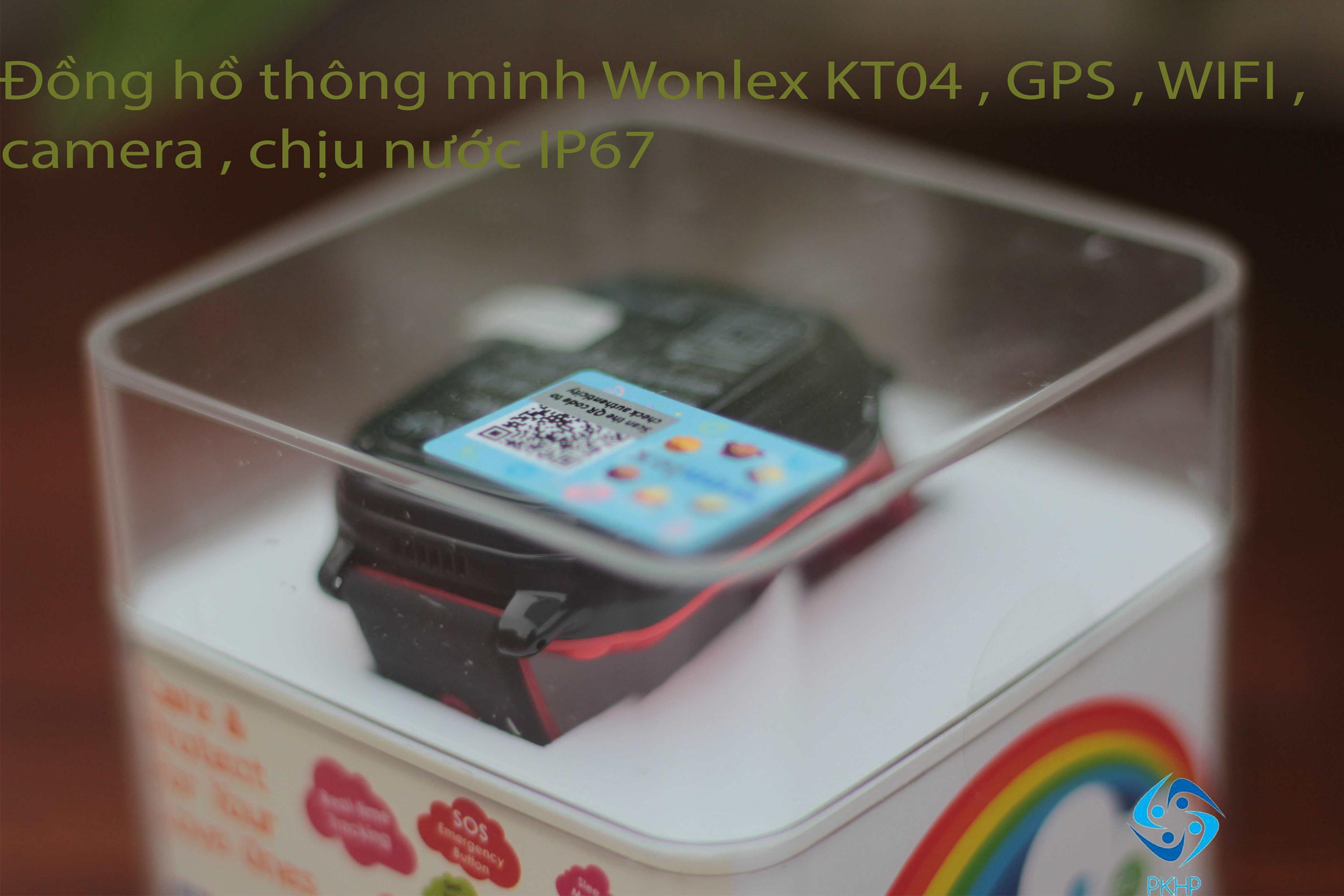 Đồng hồ thể thao trẻ em Wonlex KT04 , camera , chịu nước IP67
