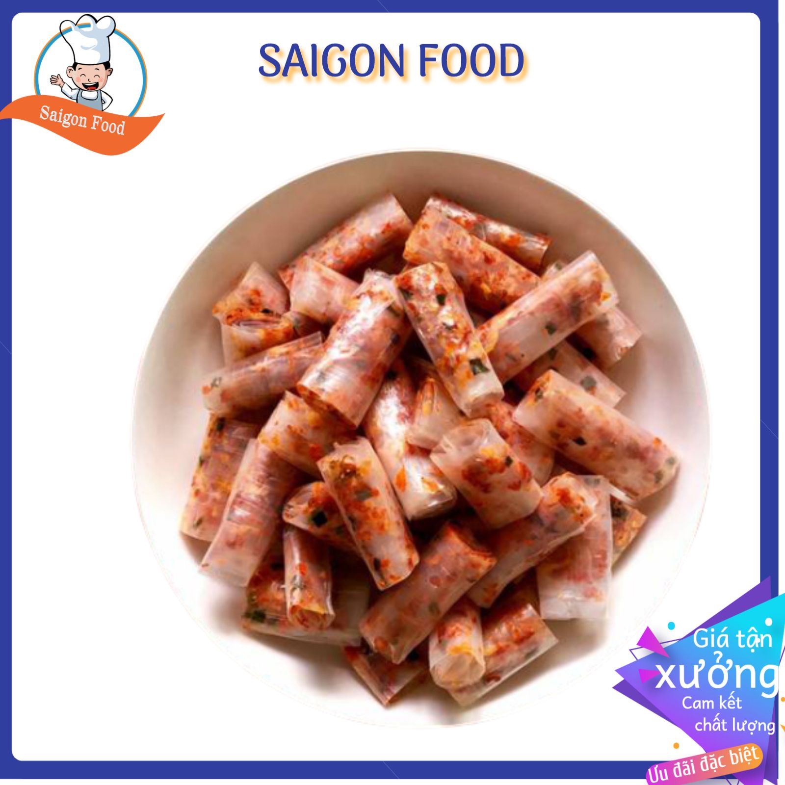 500gram bánh tráng thập cẩm cuộn tôm - saigon food