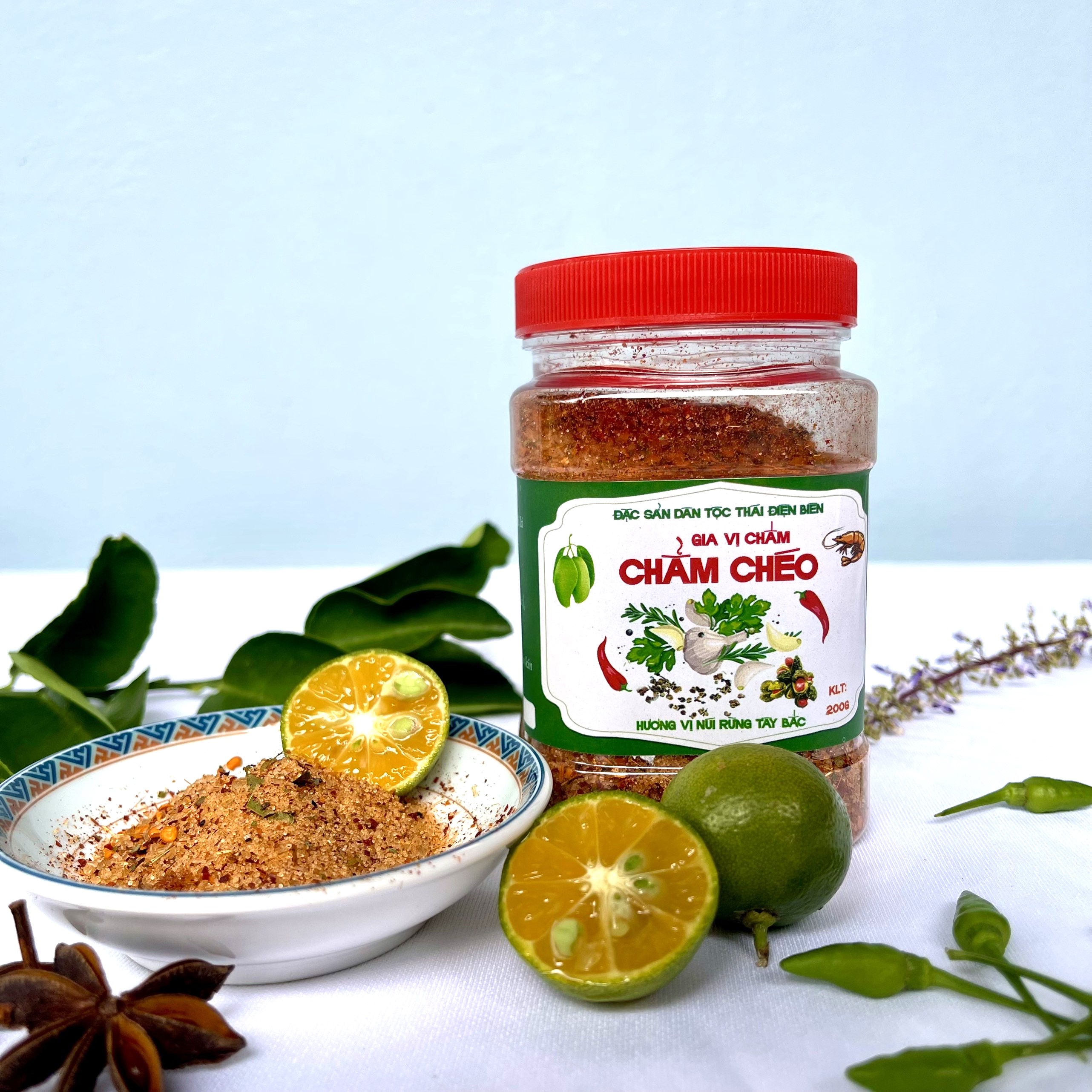 Muối Chẩm Chéo Tây Bắc 200g/ Muối tiêu rừng Tây Bắc chấm thịt luộc, đồ nướng, hải sản, trái cây