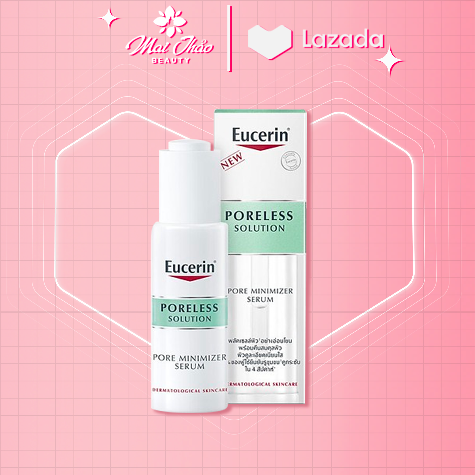 Tinh chất cho da mụn eucerin poreless solution giúp giảm mụn và thu nhỏ lỗ chân lông 30ml