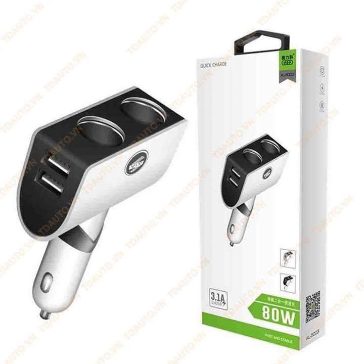Bộ chia tẩu sạc ô tô aolike