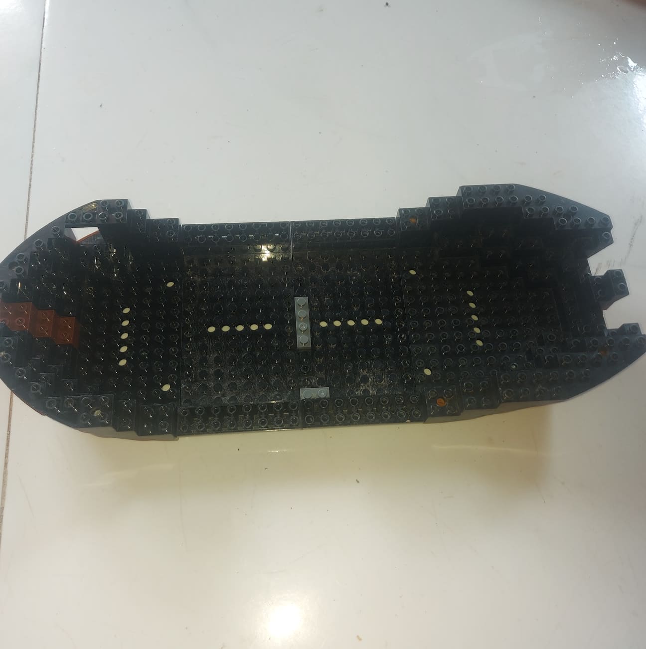 Tàu lego đen nâu 2 thân cở lớn