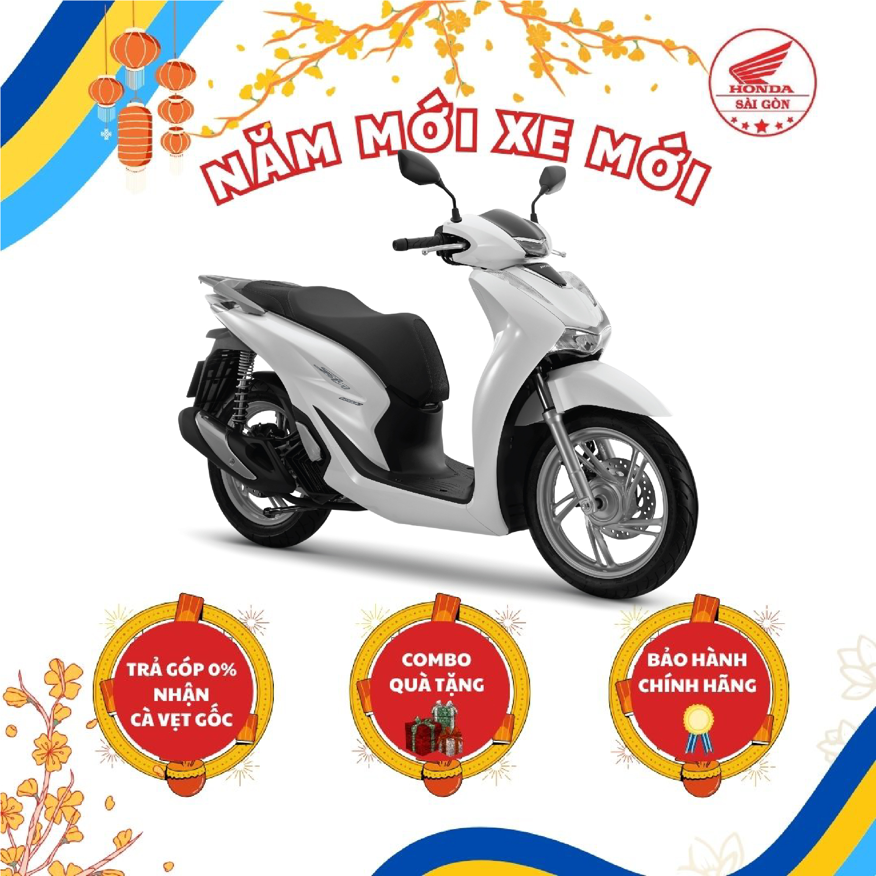 [HCM][Xe máy trả góp 0%]  Xe Máy Honda SH 160i - Phiên Bản Tiêu Chuẩn - 2024