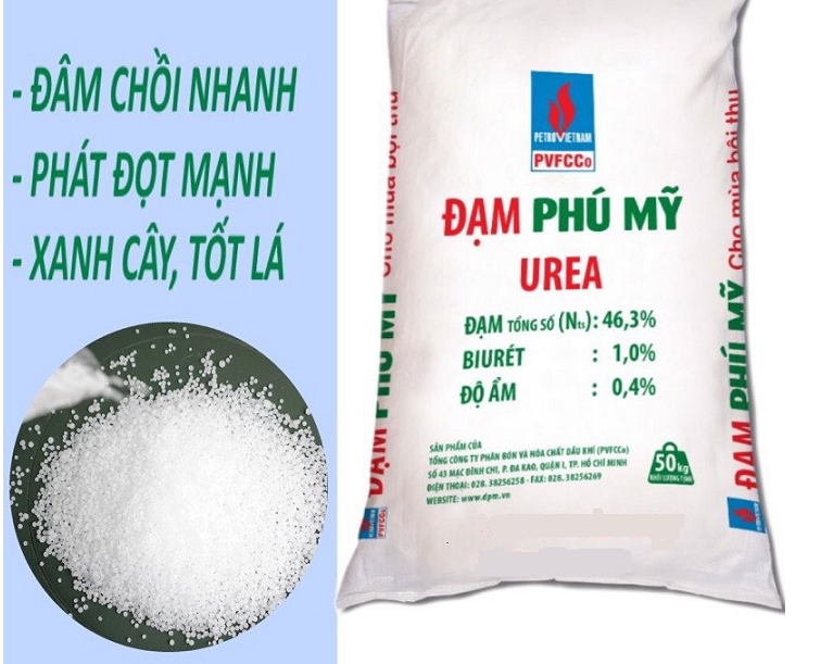 1kg phân đạm - ure - đạm phú mỹ - tăng trưởng