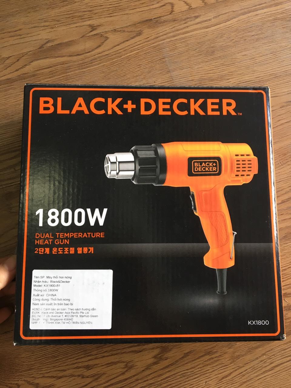 Kx1800-b1 black+decker - máy thổi hơi nóng 1800w