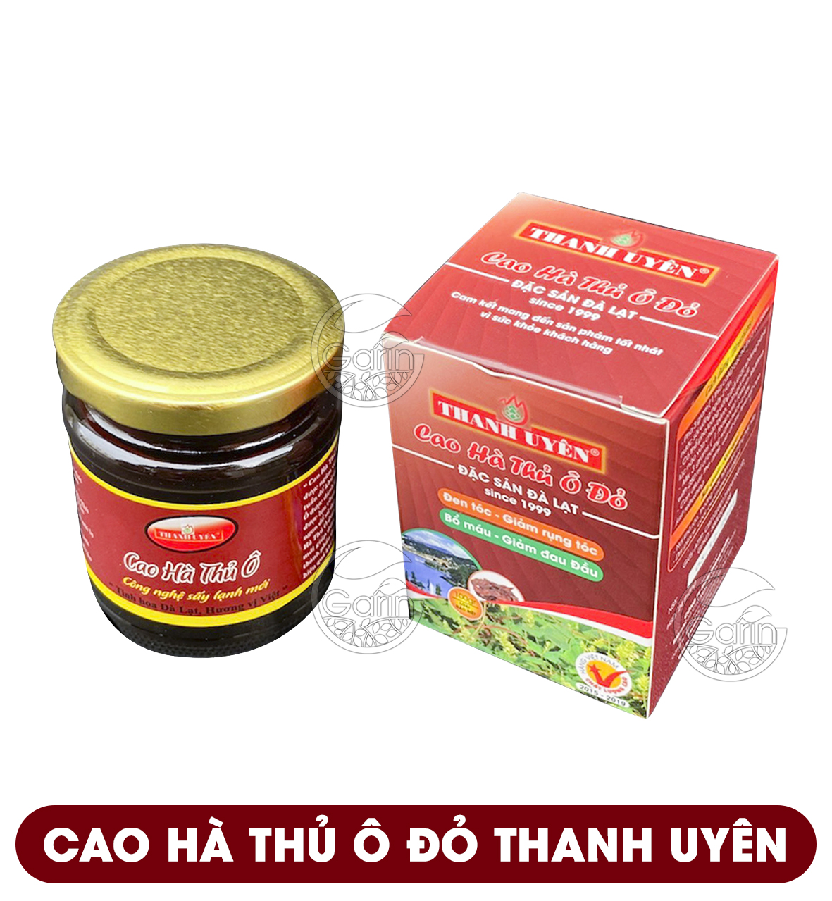 Cao Hà Thủ Ô Đỏ Thanh Uyên 100g giúp ngăn ngừa rụng tóc hiệu quả giảm tóc bạc sớm làm đen tóc mang lại làn da hồng hào hơn Mỹ Phẩm Sỉ Emer
