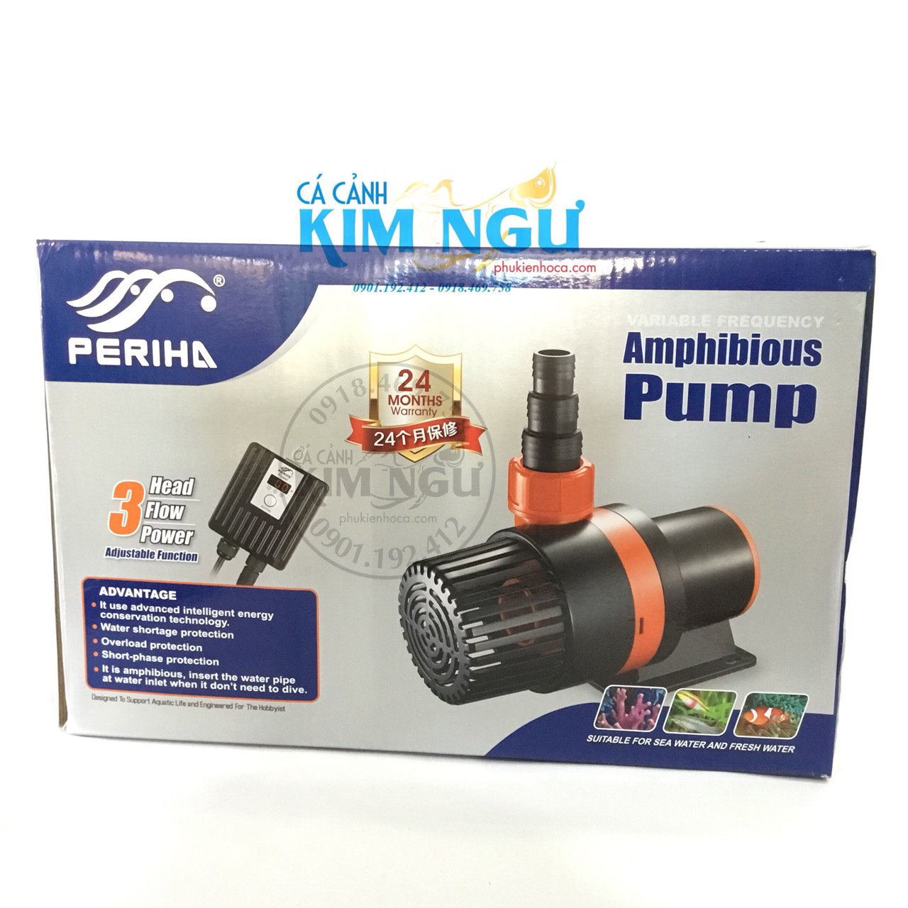 Máy bơm nước hồ cá periha pb 20000 120w điều chỉnh 3 tốc độ