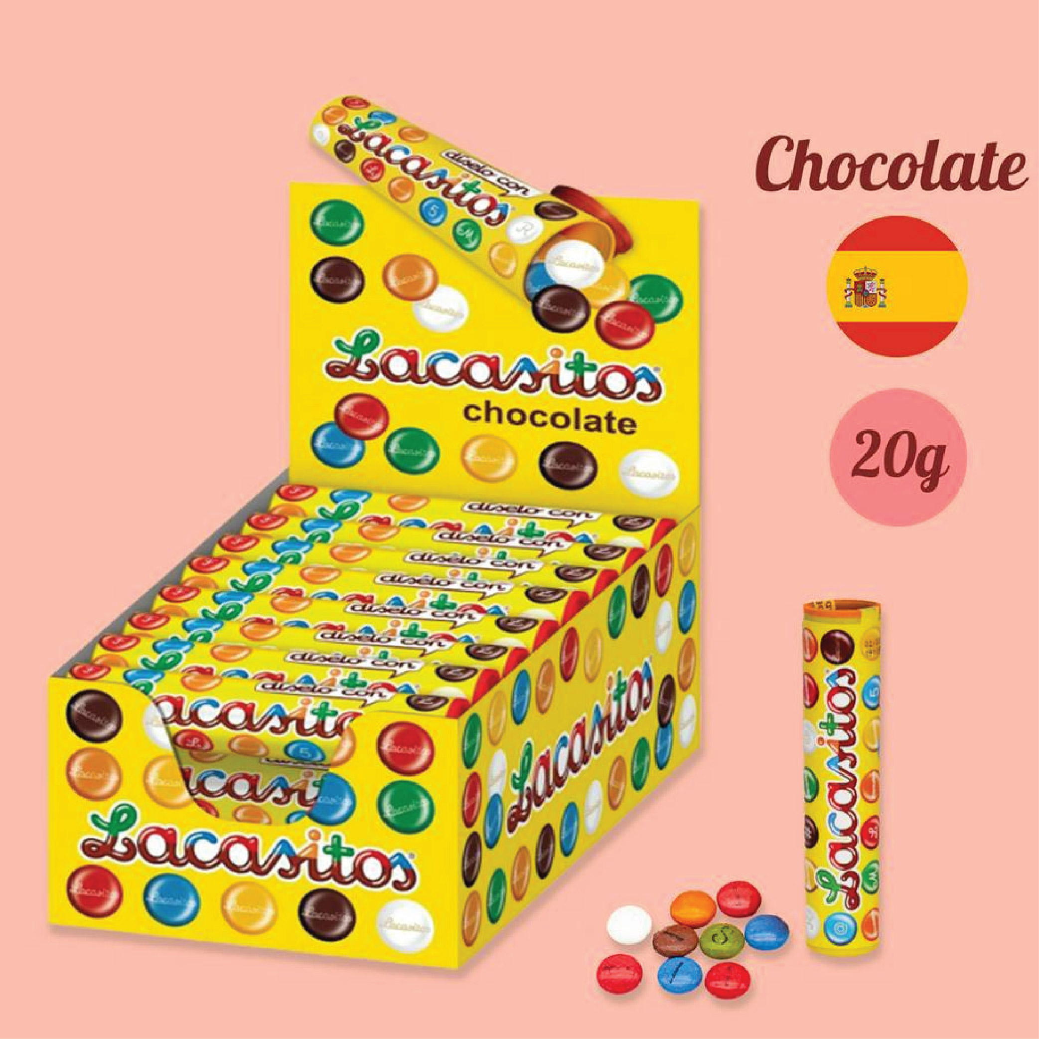 Kẹo Sô cô la sữa Lacasitos 20g