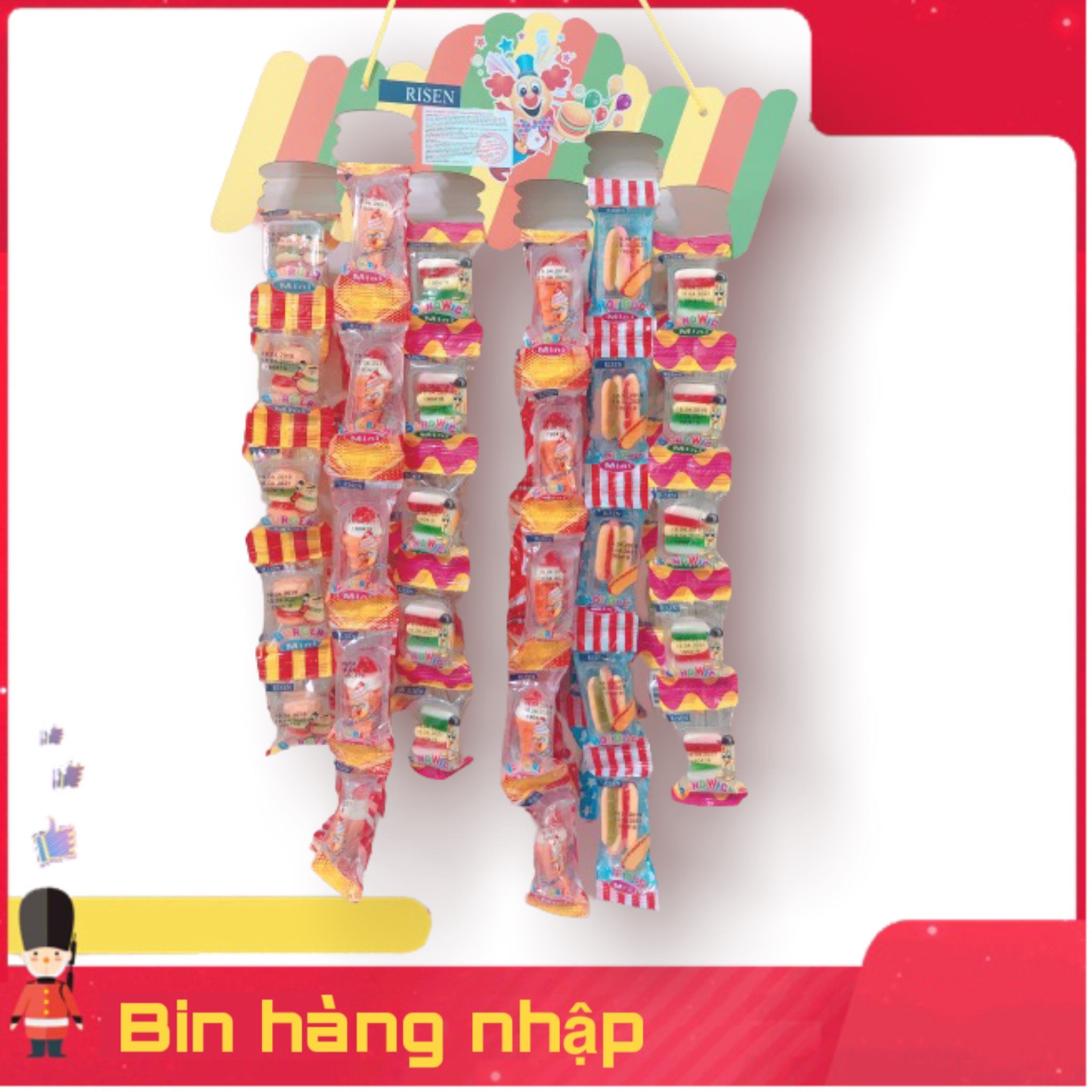 [HCM]Combo 120 gói kẹo dẻo RISEN