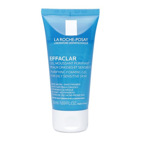 Gel rửa mặt cho da nhờn mụn La Roche-Posay Effaclar Gel Moussant Purifiant 50ml - Pháp