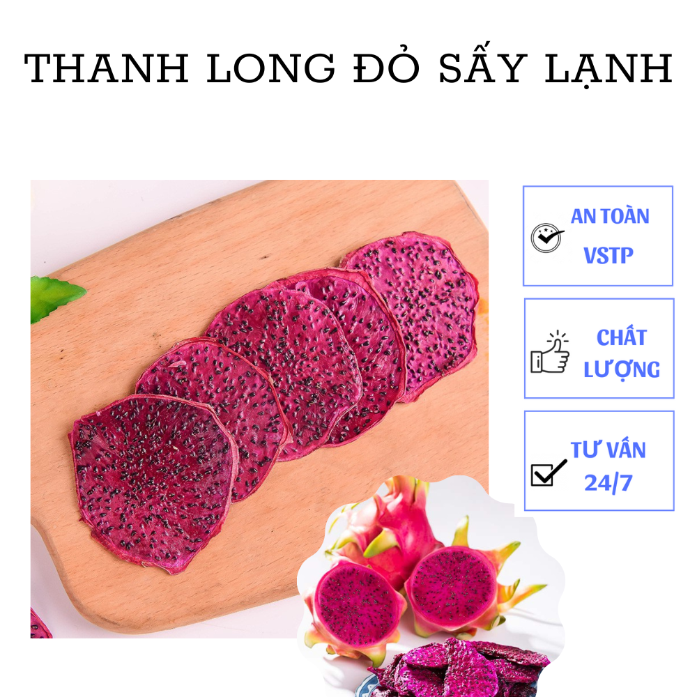 Thanh long đỏ sấy lạnh 500gr