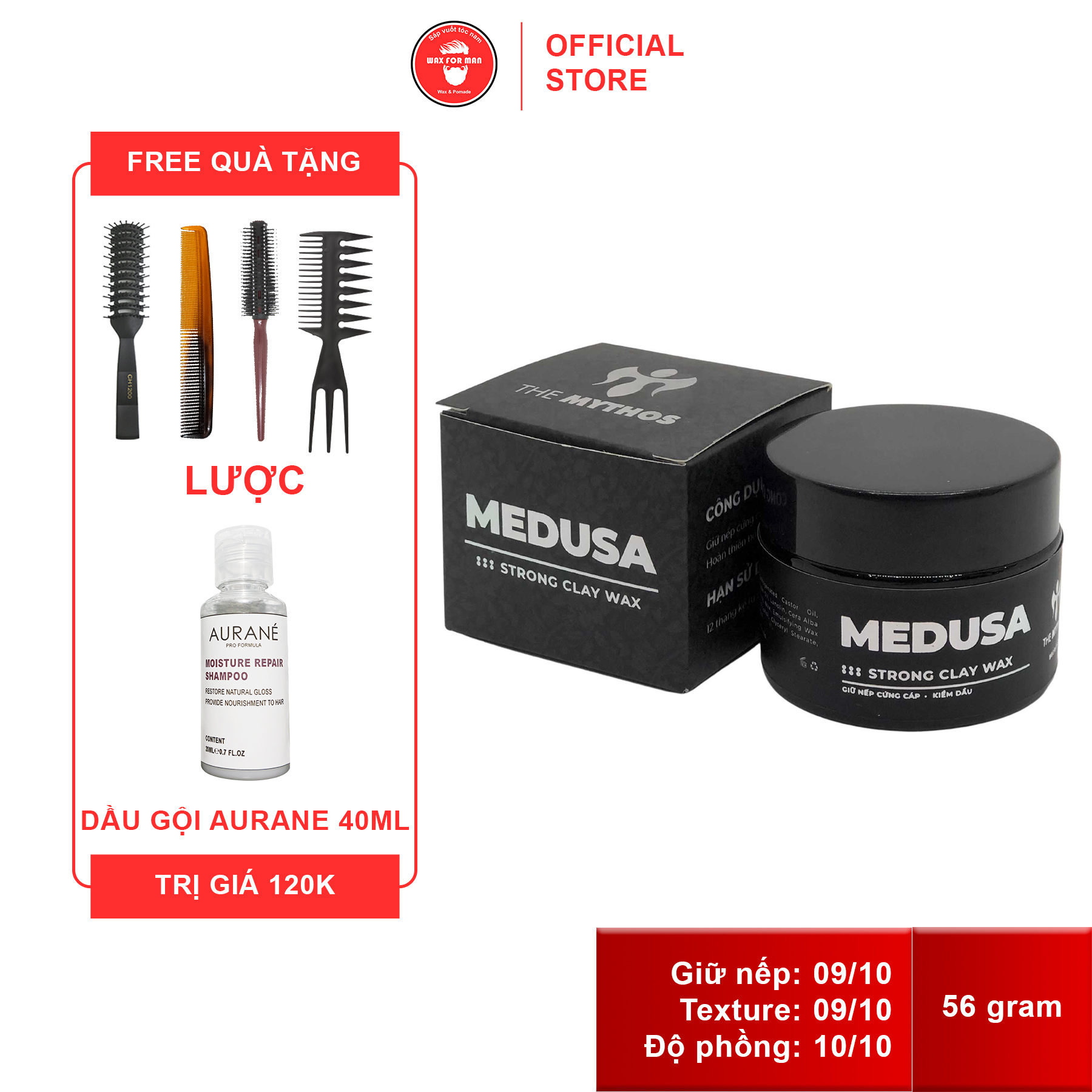 Sáp vuốt tóc Medusa