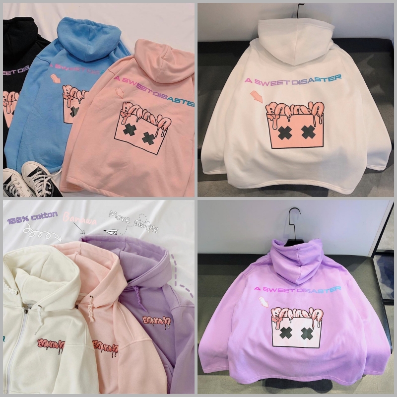 Áo Khoác Hoodie Form Rộng Chất Nỉ Ngoai Nam Nữ Banawa Ulzzang Unisex