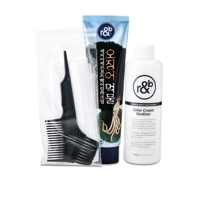 THUỐC NHUỘM TÓC THẢO DƯỢC HÀN QUỐC R&B HENNA TỰ NHUỘM TẠI NHÀ (NATURAL BROWN, DARK BROWN, Black) 150ML