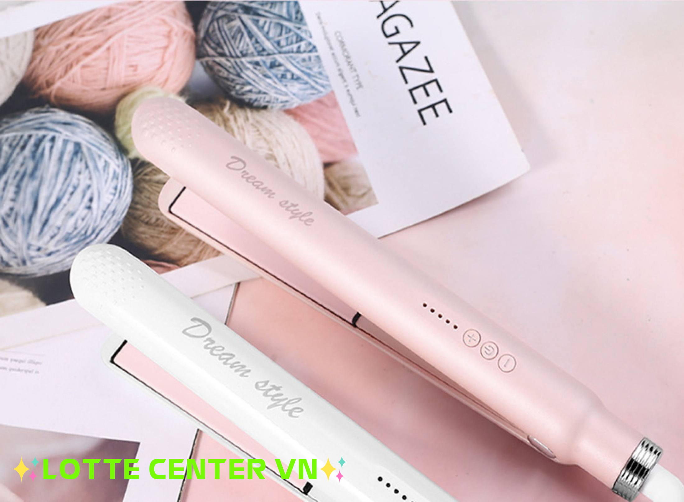 Máy Làm Tóc, Máy Uốn Tóc Dream Style, Tạo Dáng Tạo Kiểu Tóc-Uốn tóc, ép tóc, duỗi tóc đa năng tiện lợi. bảo hành 12 tháng